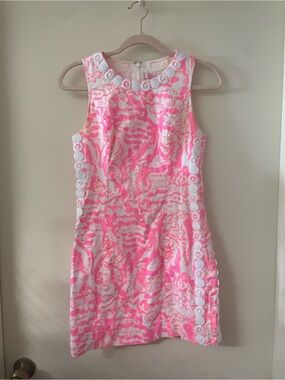 LILLY PULITZER Mila Shift Dress In Coral Reef Beside The Point